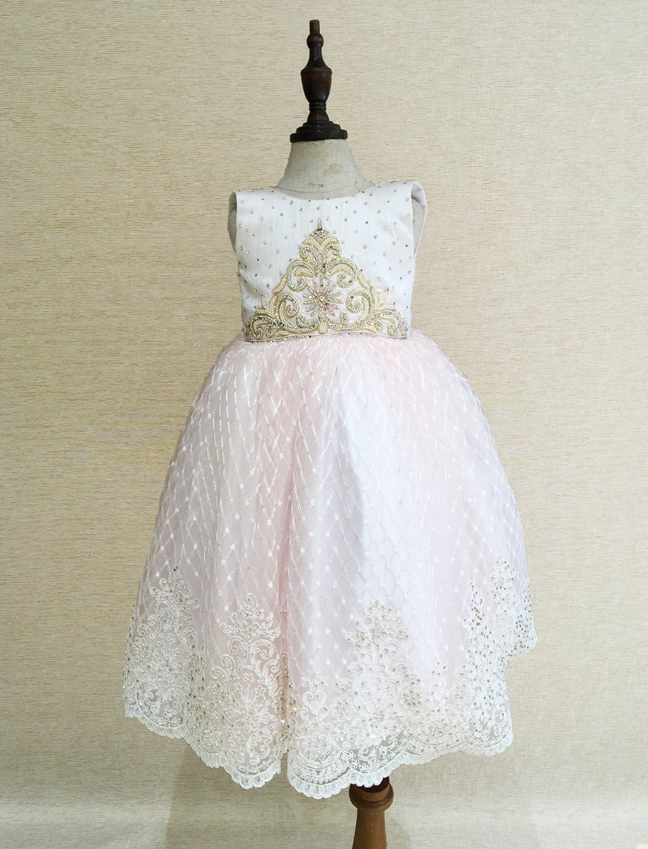 Baby Pink Scalloped Gown