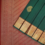 Green color kanchipuram silk saree