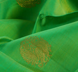 Green Color Handwoven With Gold Zari Butta’S Kanchipuram Silk Saree