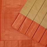 Beige Kanchipuram Silk Saree