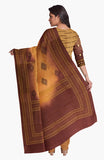 Brown color with self color dupatta salwar kameez material