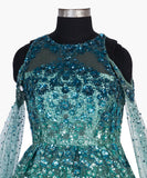 Adorn Teal Blue Gown