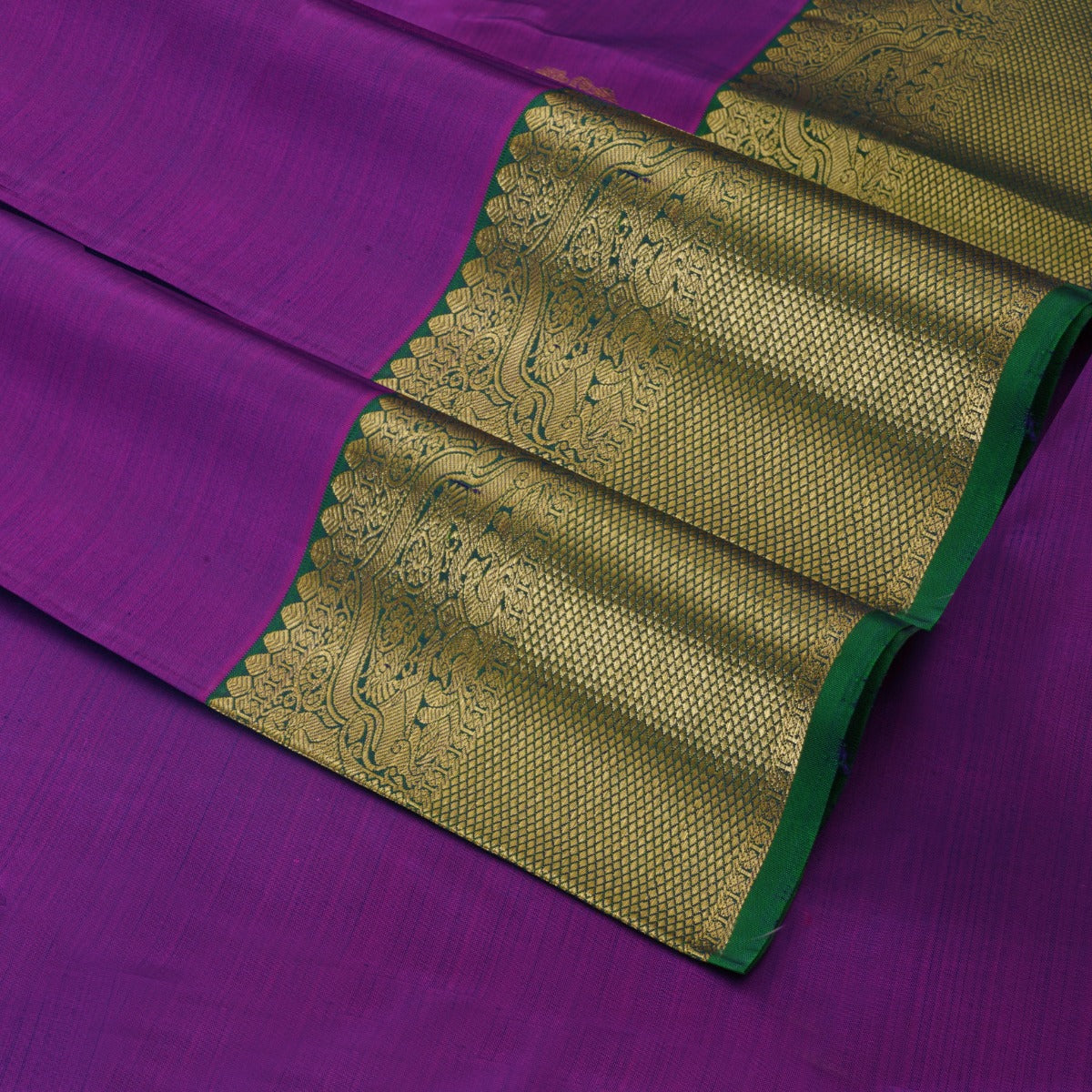 Purple Pure Kanchipuram Silk Saree with 2gram gold pure Antique zari H –  shakthistyles
