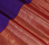 Purple with lucid running along the body kanchipuram silk saree